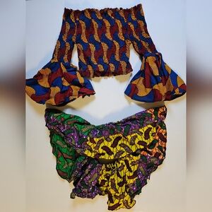 2 Ankara Off-the-shoulder Tops By Lola's African Apparel Co. from Nigeria